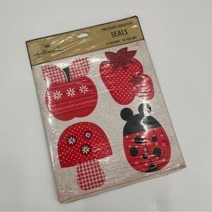 Vintage Hallmark Sticker Seals Cottage Cottagecore Fairy Vibes Mushroom